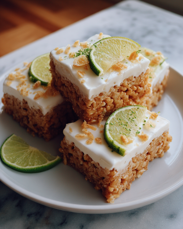 Tangy Twist on a Classic Key Lime Pie Rice Krispie Treats - Featured Image