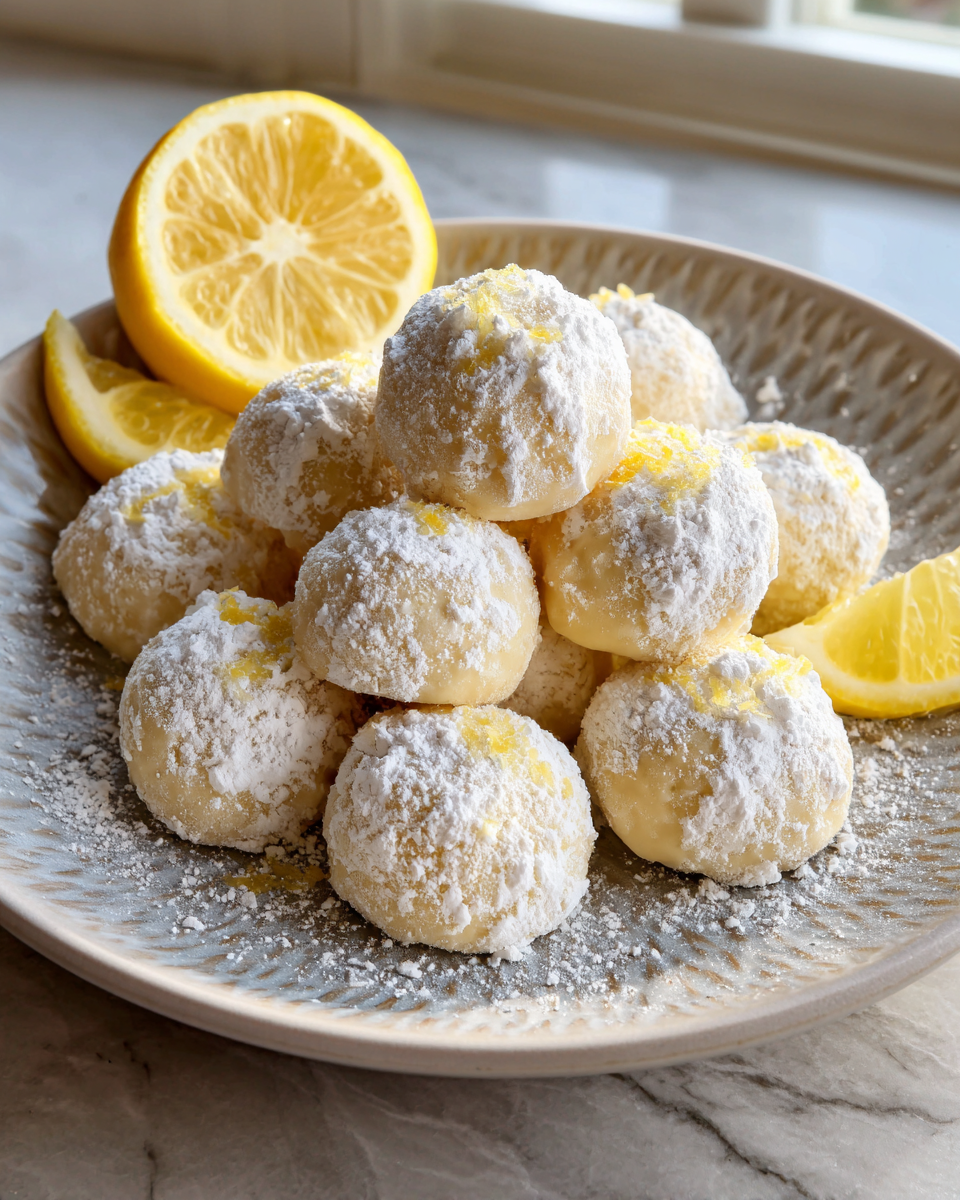 Final dish - Brighten Your Day with Irresistible Lemon Cream Snowball Cookies