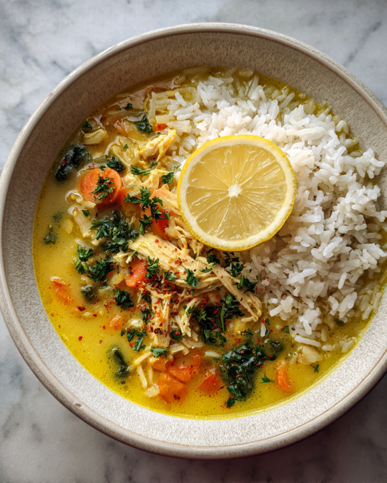 Zesty Comfort in a Bowl Lemon Ginger Turmeric Chicken and Rice Soup Delight - Featured Image