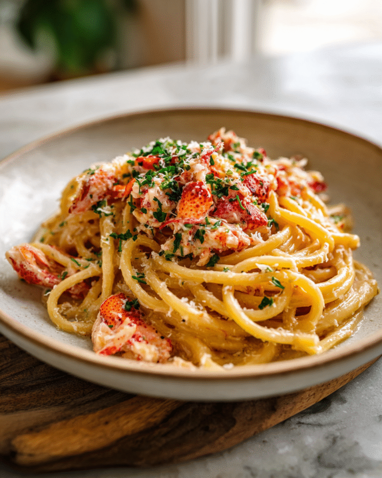 Indulge in Luxury with Creamy Lobster Bucatini Pasta Delight - Featured Image