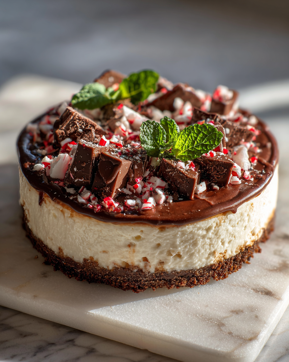 Final dish - Irresistible No-Bake Peppermint Cheesecake You Need to Try