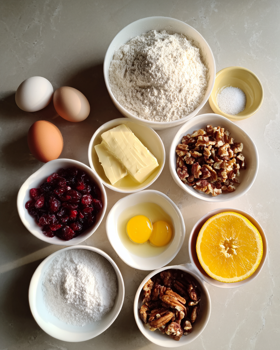 Ingredients for Zesty Orange Cranberry Cookies You Need to Bake Today
