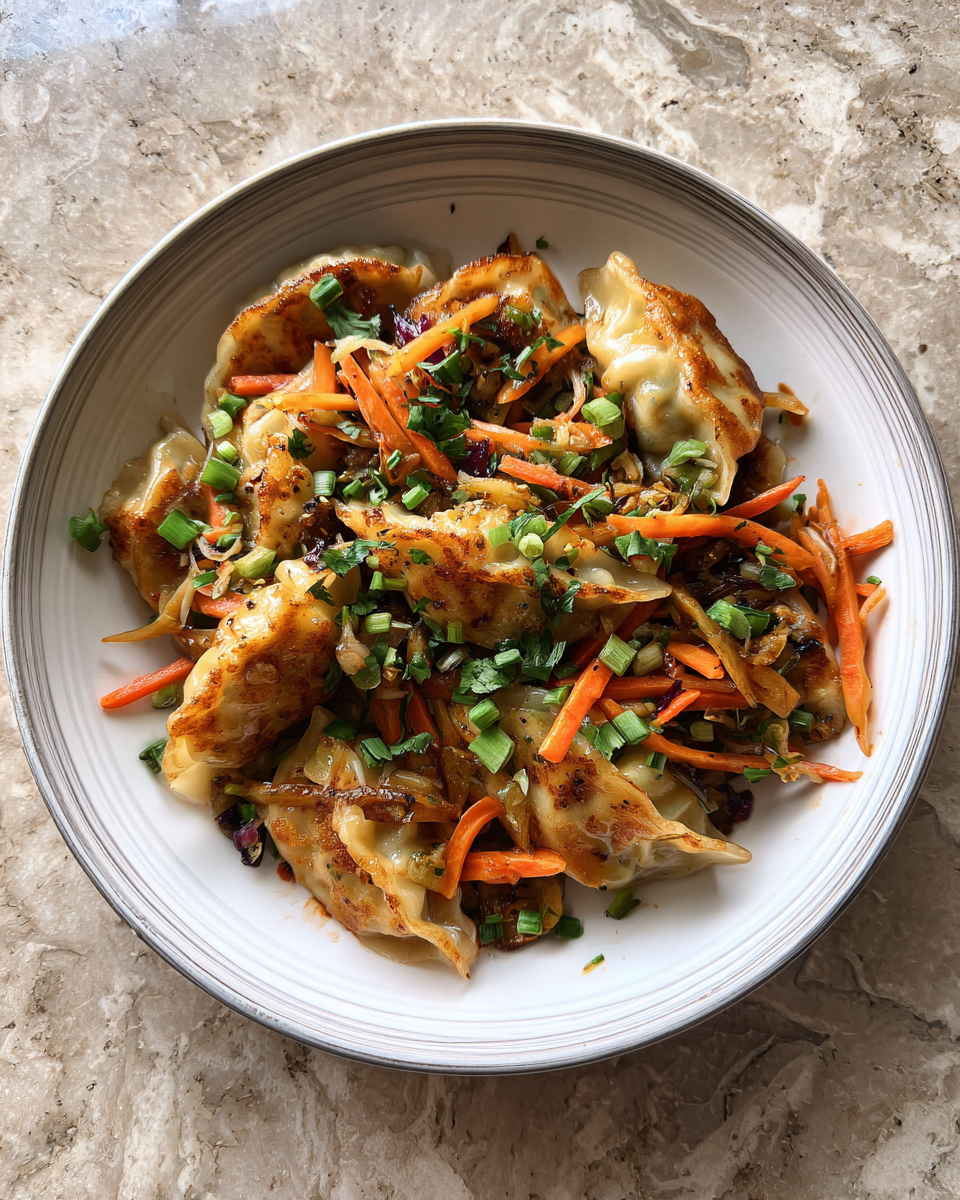 Final dish - Ultimate Potsticker Stir Fry Recipe That Will Wow Your Taste Buds