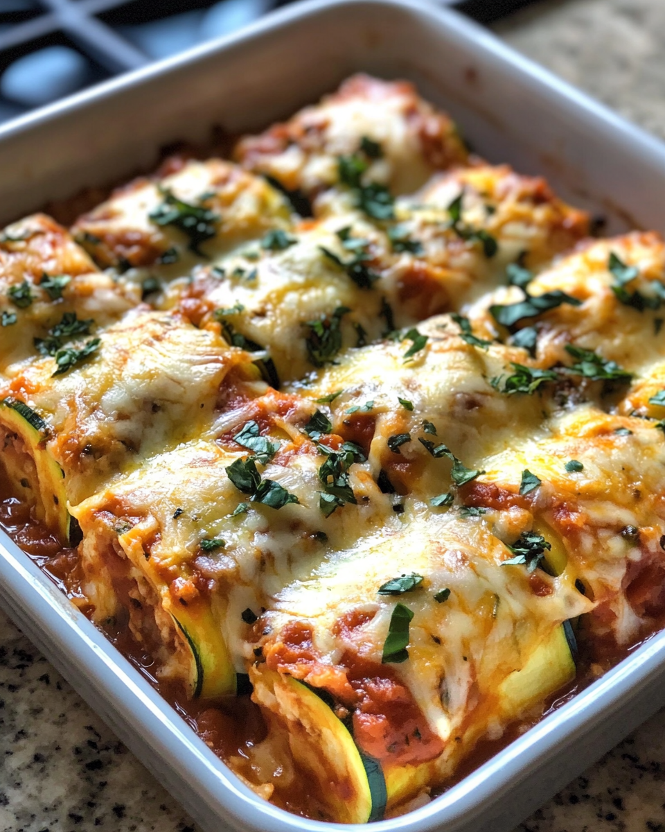 Final dish - Deliciously Creamy Ricotta Zucchini Lasagna Rolls You Have to Try