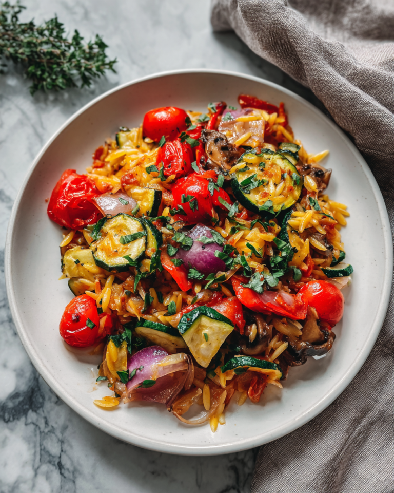 Deliciously Easy Roasted Vegetable Orzo for a Perfect Weeknight Meal - Featured Image