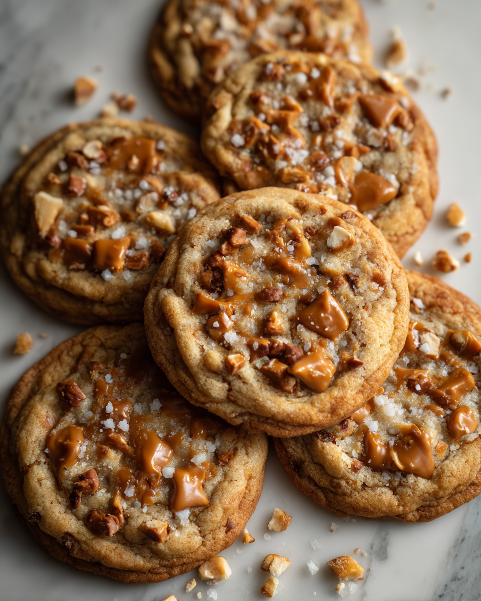 Final dish - Irresistible Salted Caramel Crunch Cookies You Need to Try