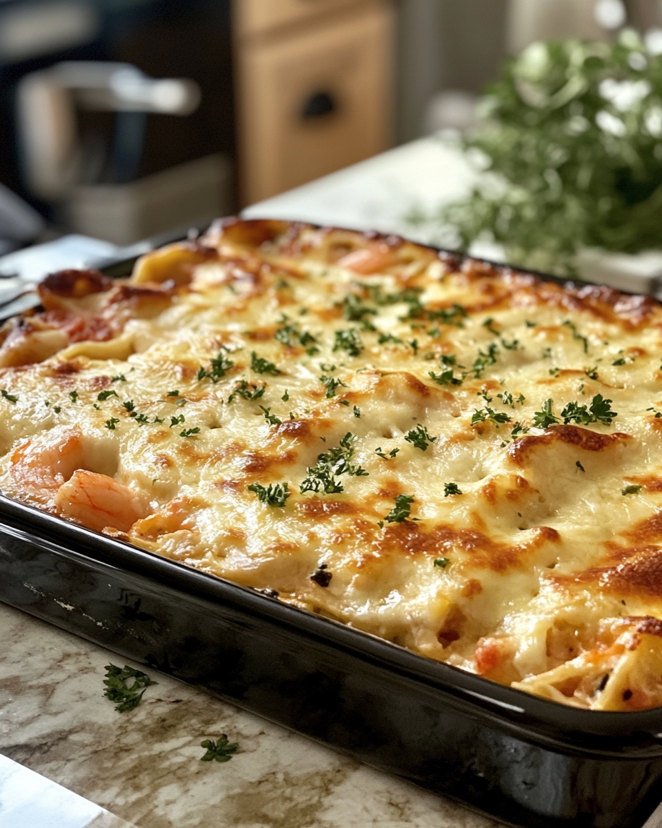 Final dish - Decadent Seafood Lasagna with Shrimp and Crab Recipe