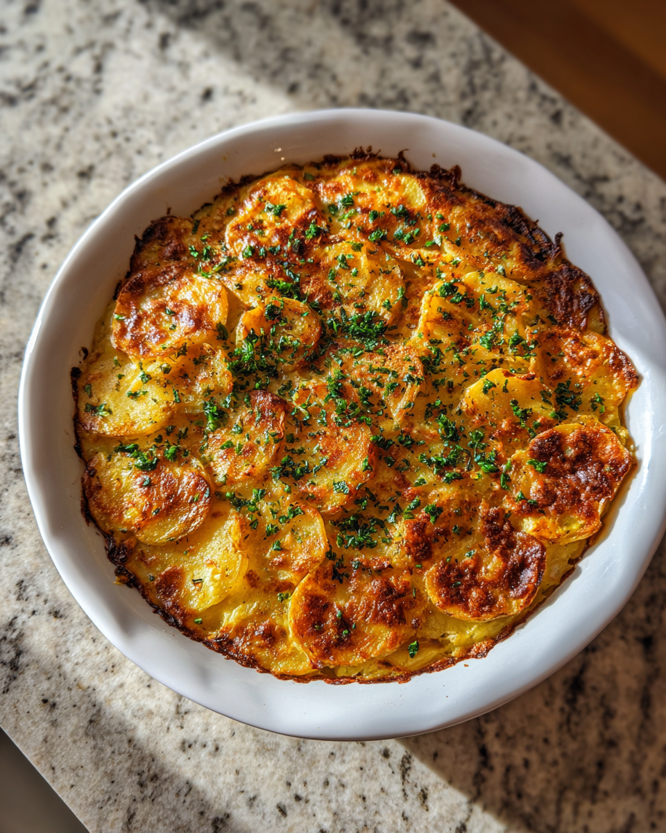Final dish - Hearty Slow Cooker Cowboy Potato Casserole Recipe for Easy Comfort Food
