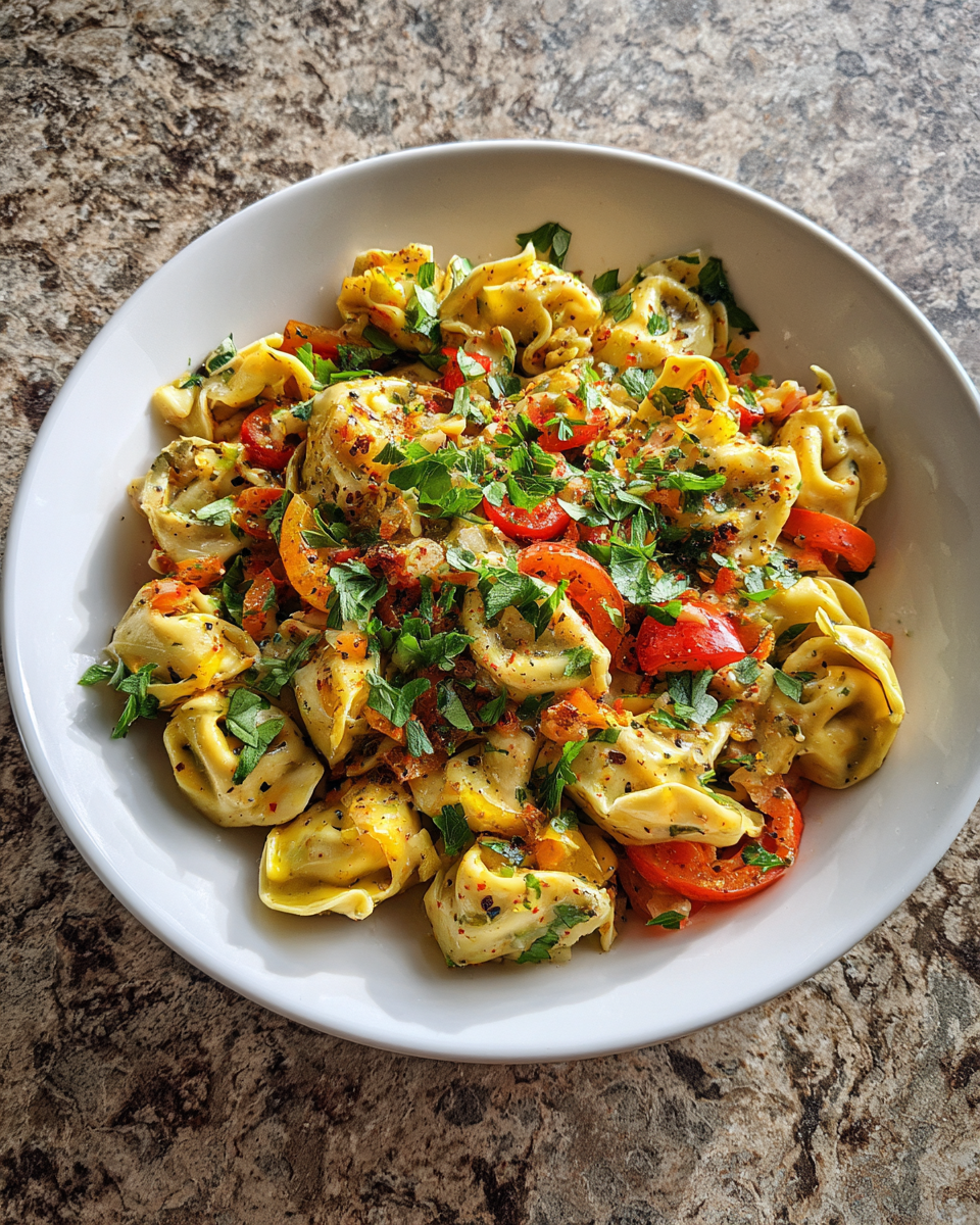 Final dish - Tasty Grinder Tortellini Salad The Ultimate Flavor-Packed Meal