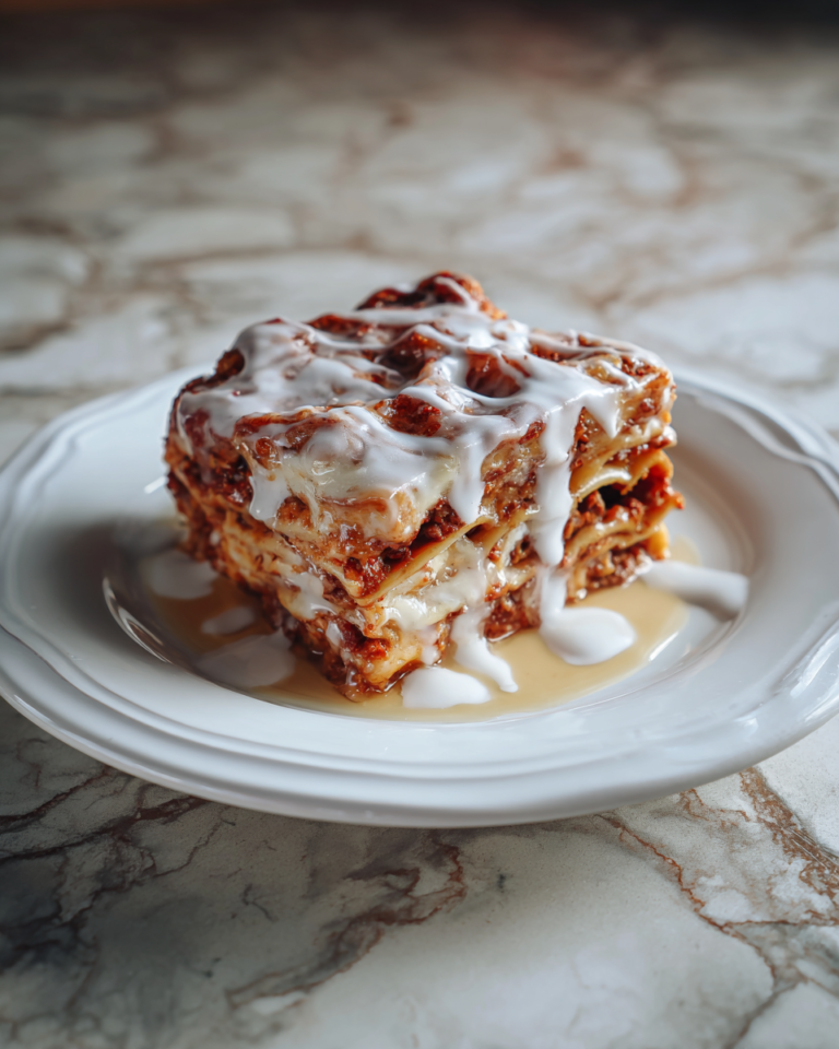 Indulge in the Ultimate Apple Cinnamon Roll Lasagna Delight - Featured Image