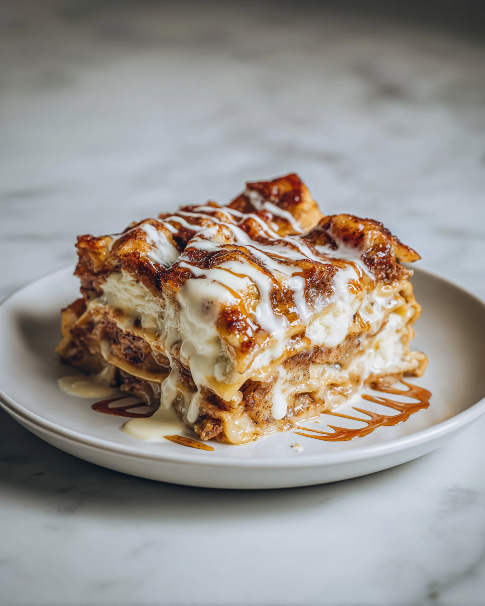 Final dish - Indulge in the Ultimate Apple Cinnamon Roll Lasagna Delight