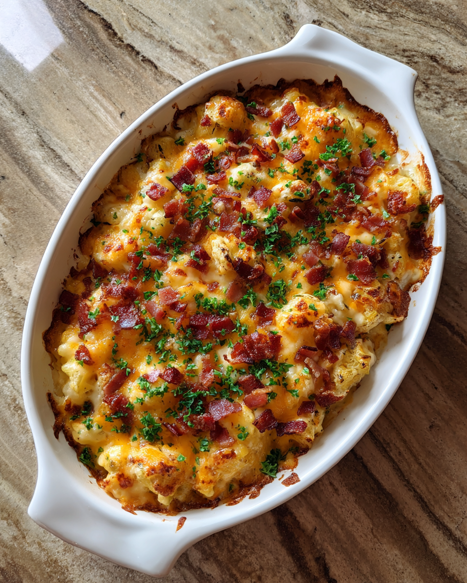 Final dish - Ultimate Bacon Cheddar Ranch Chicken Casserole Recipe You Need to Try