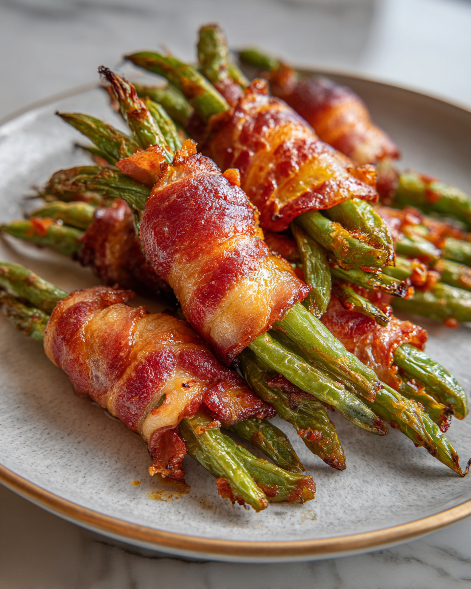 Final dish - Irresistible Bacon-Wrapped Green Bean Bundles That Will Steal the Show