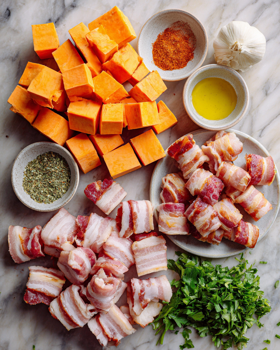 Ingredients for Irresistible Bacon Wrapped Sweet Potato Bites You Need to Try