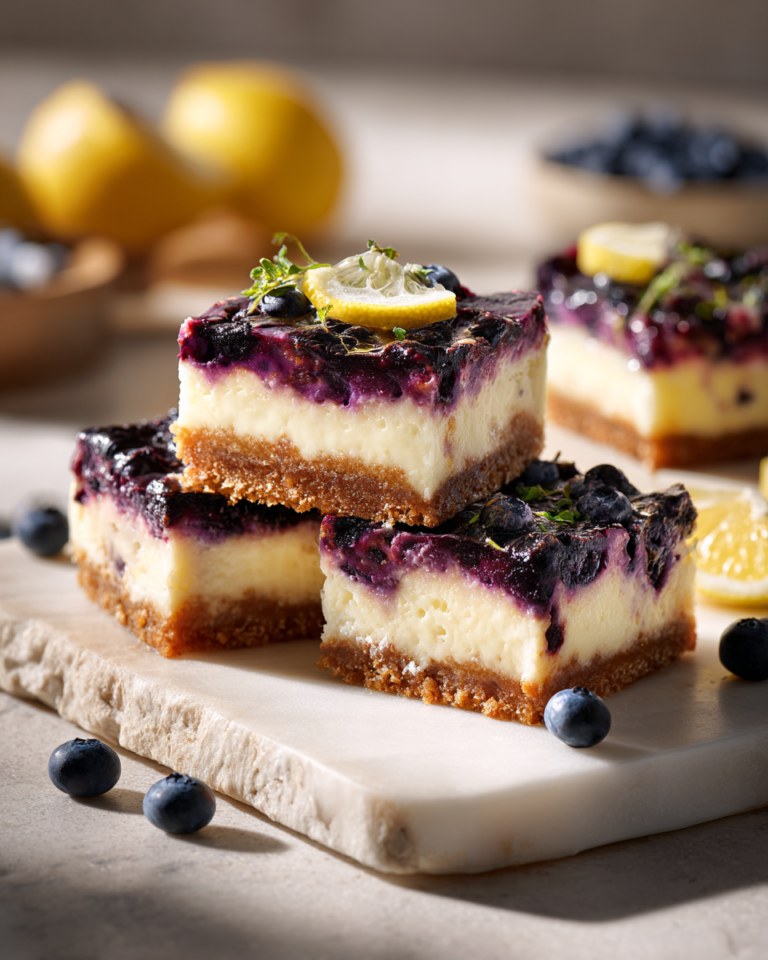 Irresistible Blueberry Lemon Cheesecake Bars You Need to Try Today - Featured Image