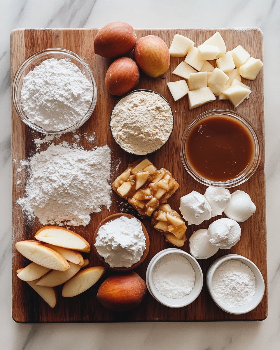 Ingredients for Irresistible Caramel Apple Cheesecake Stuffed Cookies You Need to Try