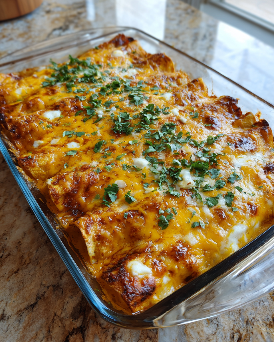 Final dish - Melt-in-Your-Mouth Cheesy Chicken Enchiladas You Need to Try