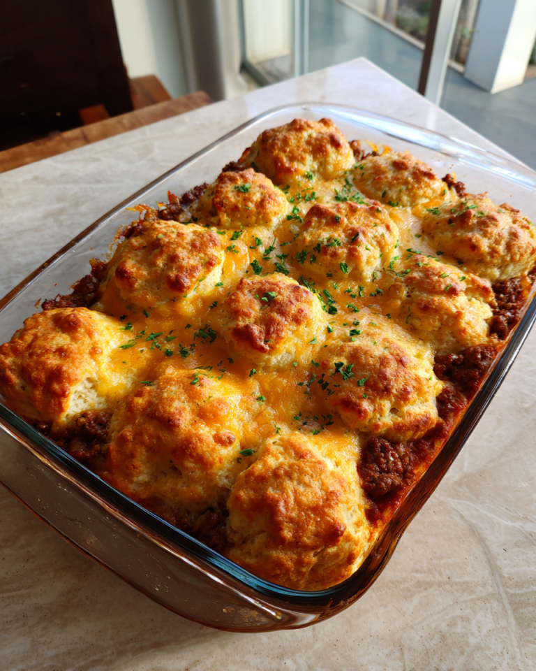 Irresistible Cheesy Ground Beef Biscuit Bake Recipe You Need to Try - Featured Image