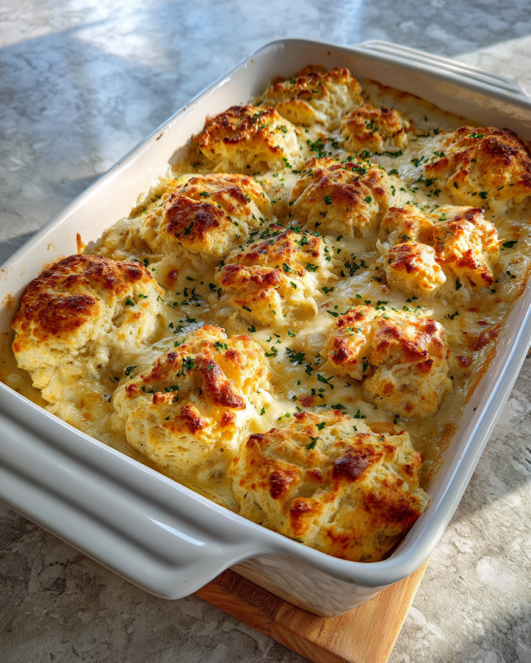 Irresistible Chicken Alfredo Biscuit Bake Recipe for Comfort Food Lovers - Featured Image