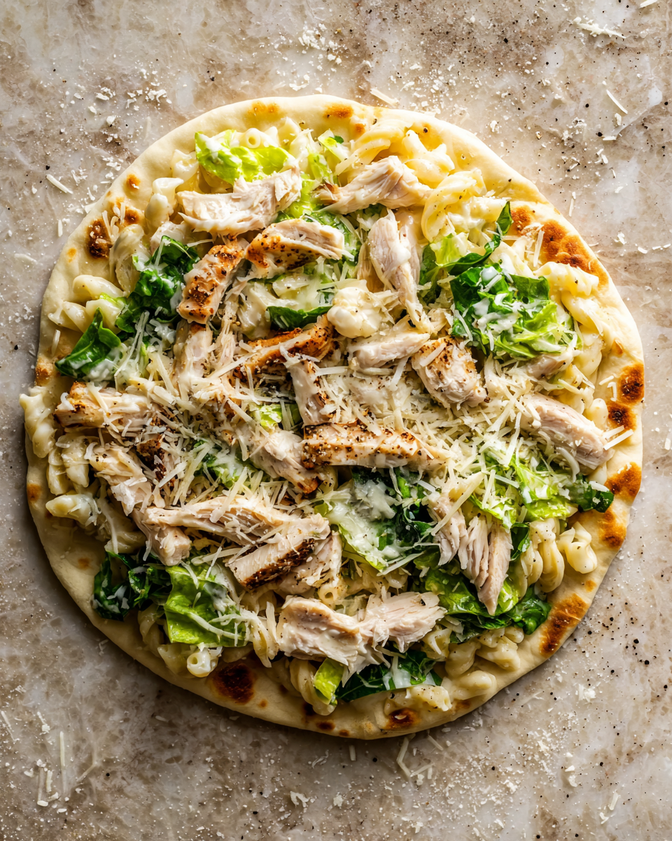 Ingredients for Irresistible Chicken Caesar Pasta Flatbread Recipe You Have to Try