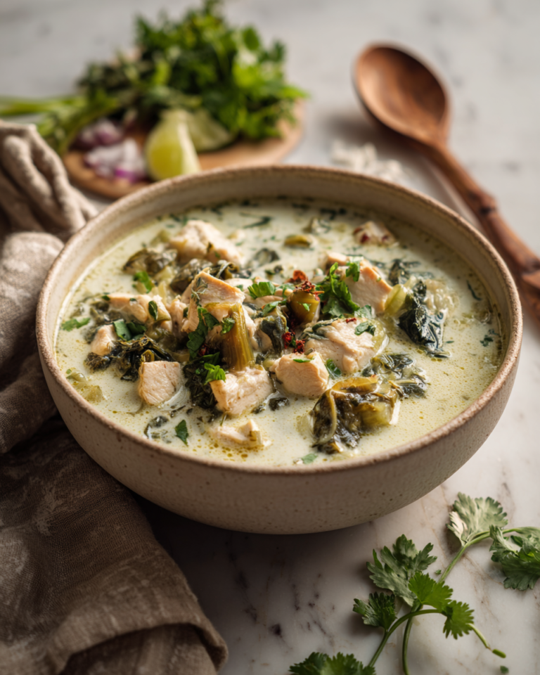 Cozy Up with Creamy Chicken Poblano Soup Full of Flavor - Featured Image