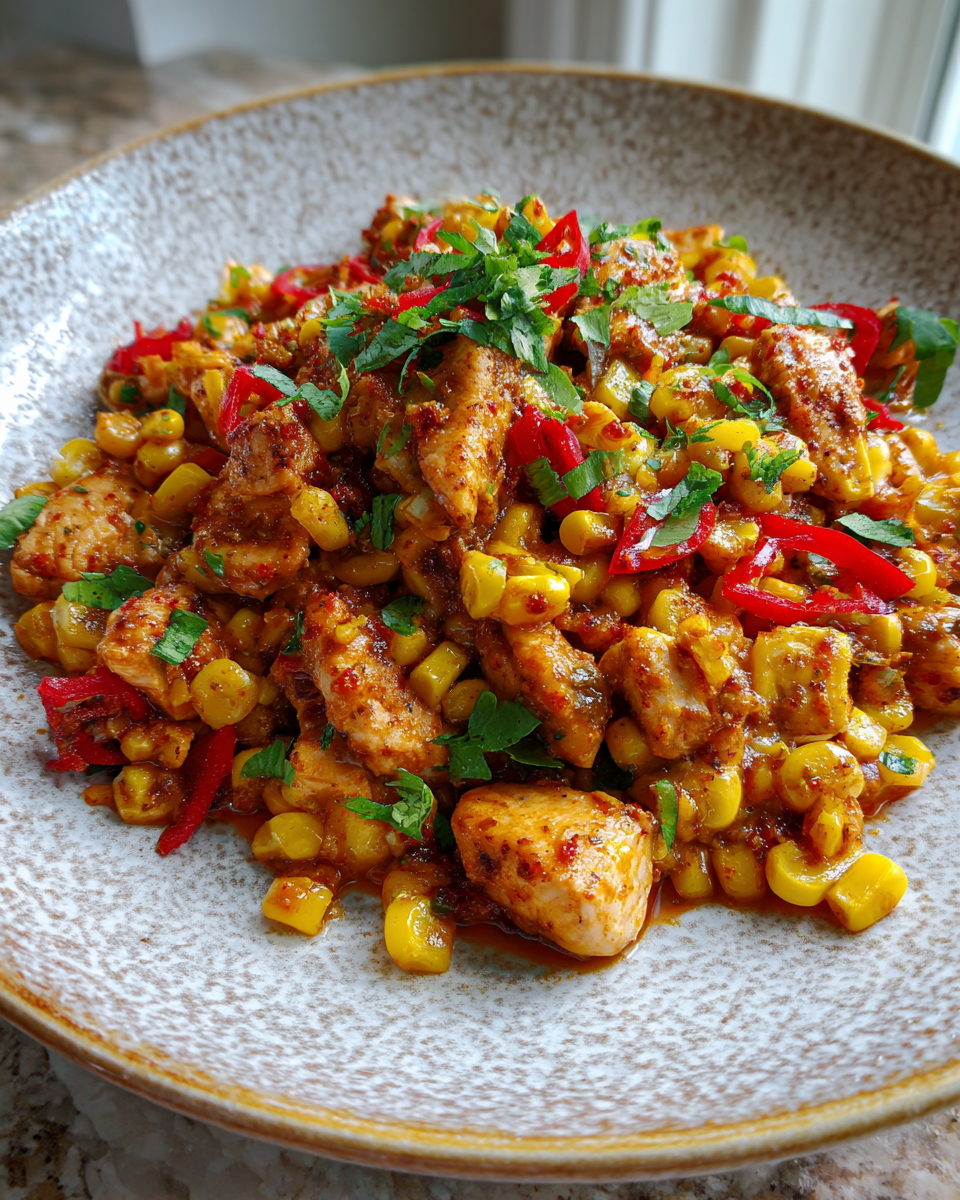 Final dish - Spice Up Dinner with Irresistible Chicken Street Corn Chili