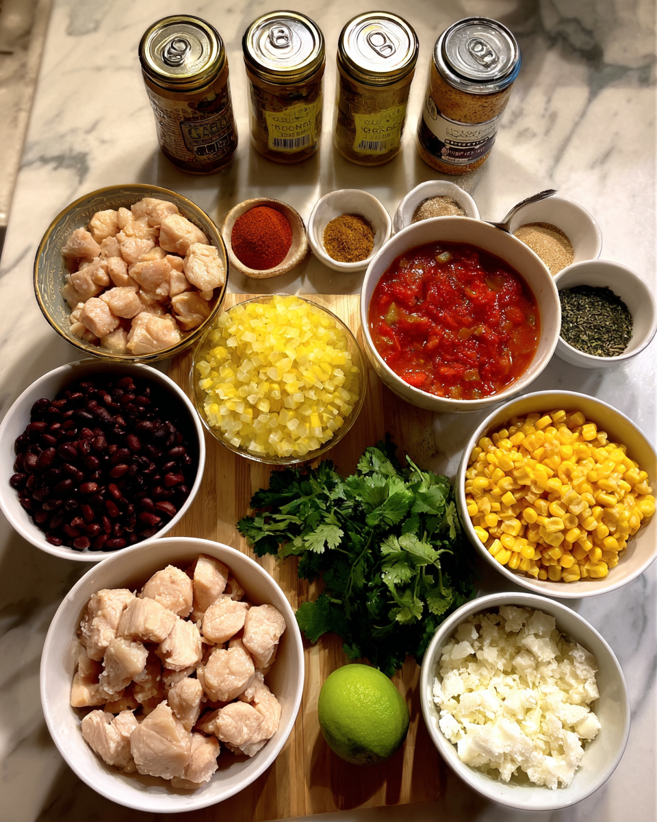 Ingredients for Spice Up Dinner with Irresistible Chicken Street Corn Chili