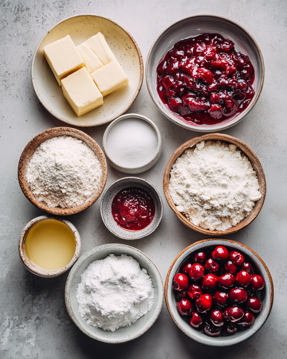 Ingredients for Irresistible Christmas Cherry Bars That Will Sweeten Your Holiday Season