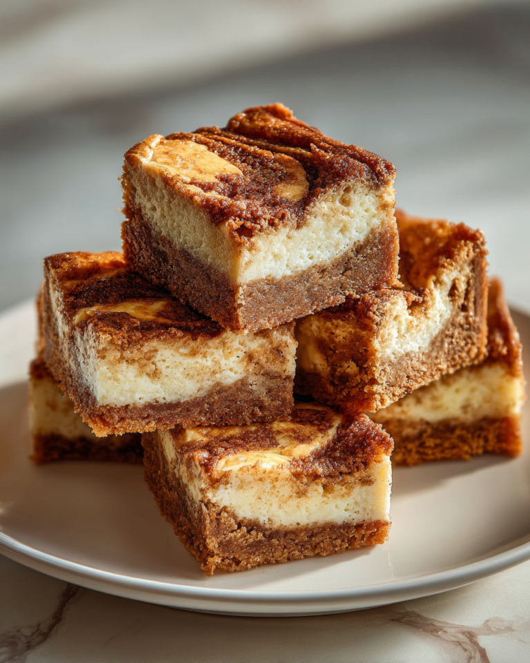 Irresistible Cinnamon Roll Cheesecake Blondies You Need to Try - Featured Image