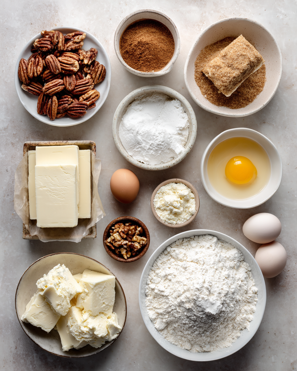 Ingredients for Irresistible Cinnamon Roll Cheesecake Blondies You Need to Try