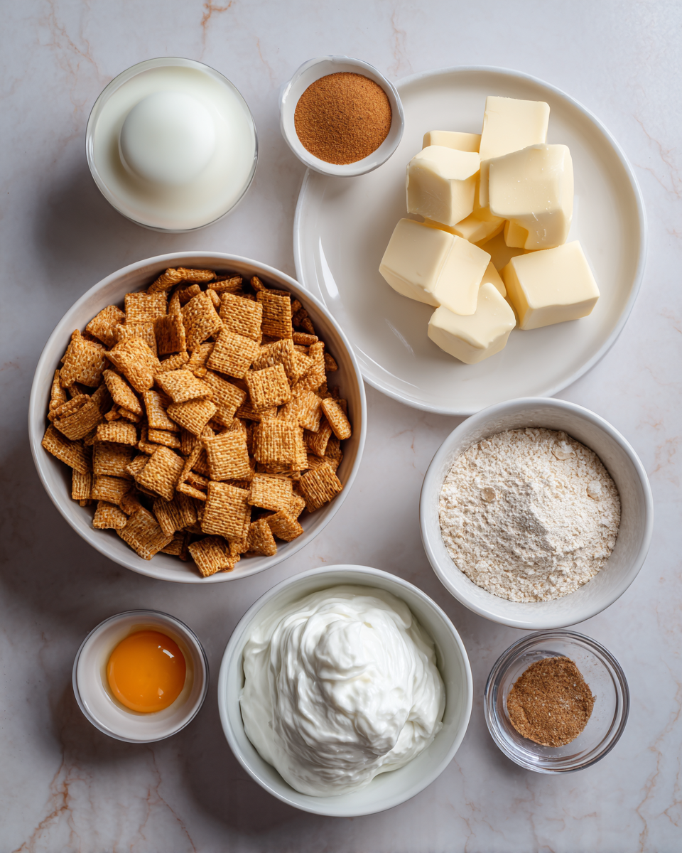 Ingredients for Irresistible Cinnamon Toast Crunch Cheesecake Cups You Have to Try