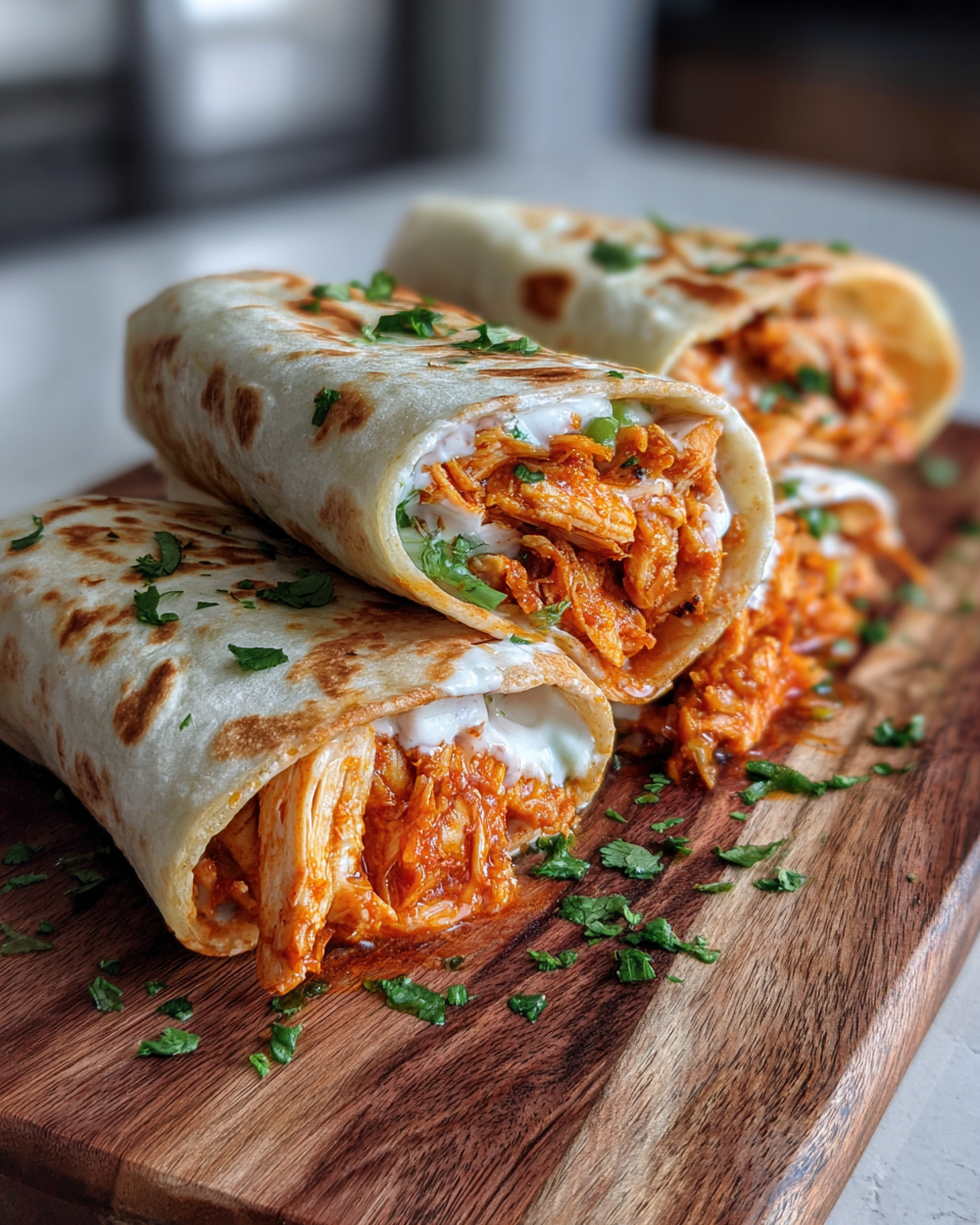 Final dish - Ultimate Crispy Buffalo Chicken Wraps That Will Spice Up Your Lunch