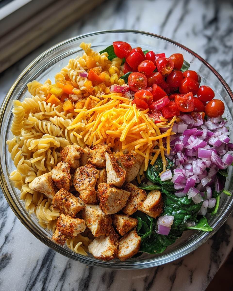 Ingredients for Irresistible Crispy Chicken Chipotle Pasta Salad You Need to Try