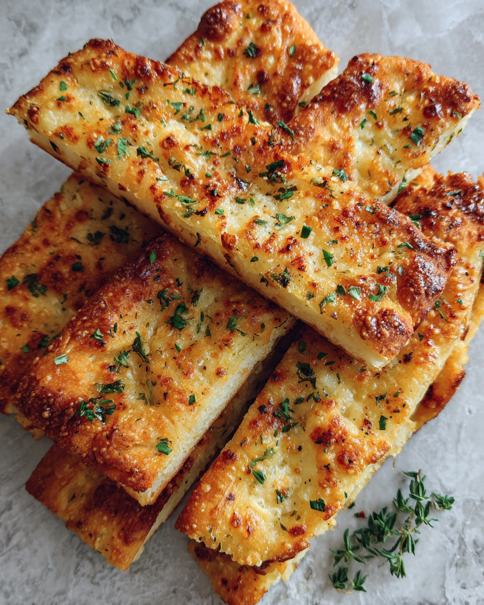 Final dish - Irresistibly Crispy Parmesan Focaccia Sticks You Need to Try