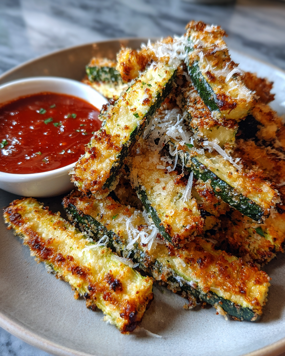 Final dish - Crispy Parmesan Zucchini Fries That Will Steal the Snack Spotlight