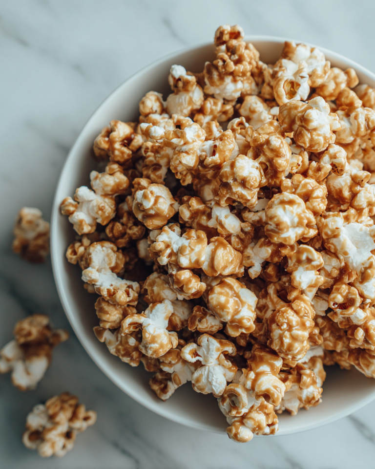 Irresistible Crunchy Salted Caramel Popcorn Clusters You Have to Try - Featured Image