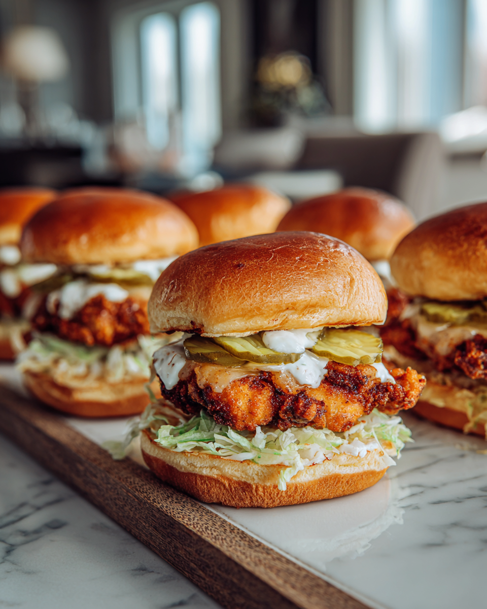 Final dish - Crispy Fried Pickle Chicken Sandwich Sliders You Need to Try Now