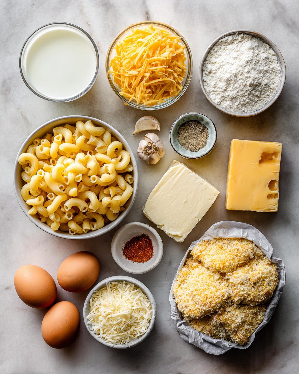 Ingredients for Irresistible Garlic Parmesan Mac and Cheese Bites You Need to Try