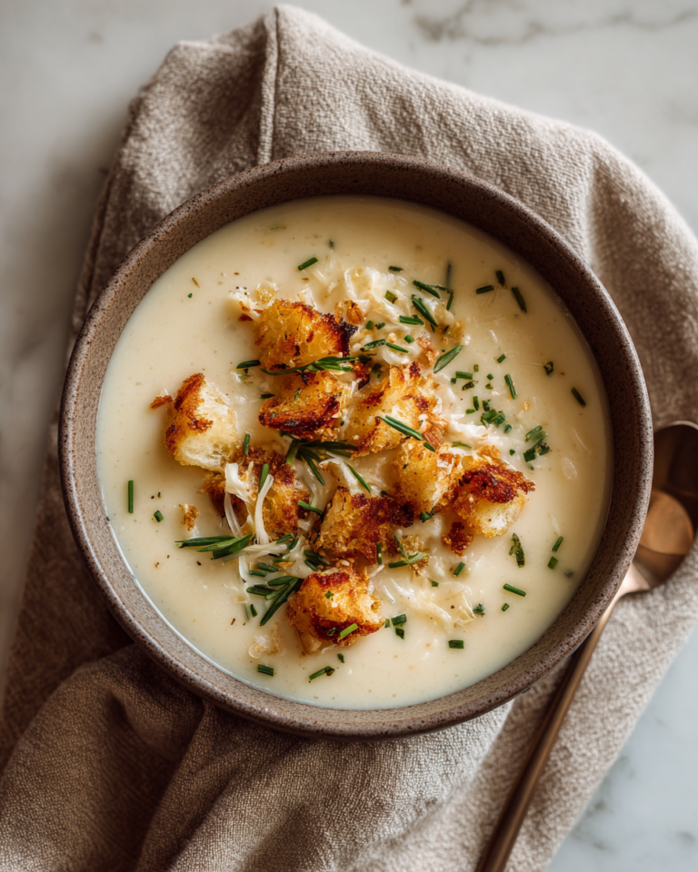 Creamy Garlic Potato Soup Recipe That Will Warm Your Soul - Featured Image