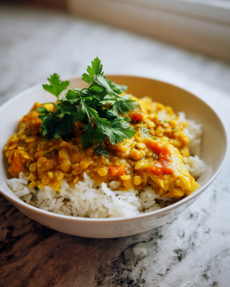 Golden Turmeric Lentil Stew with Chicken A Soulwarming Bowl of Flavor - Featured Image