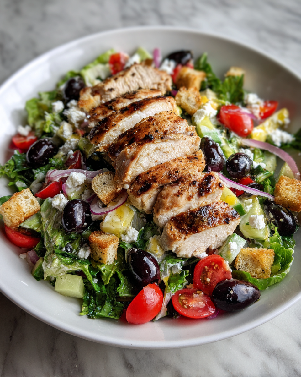 Final dish - Fresh and Flavorful Greek Chicken Salad Recipe You’ll Love