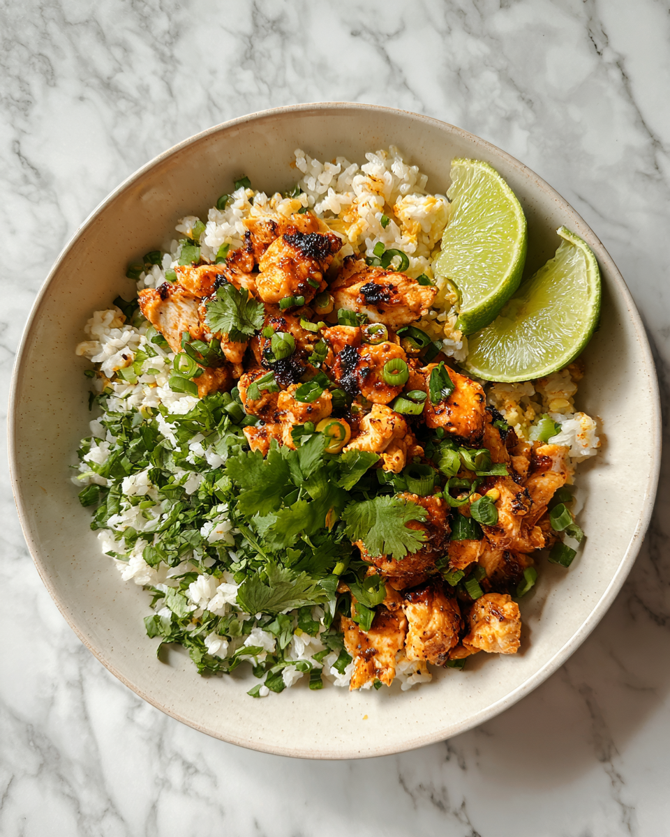 Final dish - Sweet and Tangy Honey Lime Chicken Bowls You Need to Try