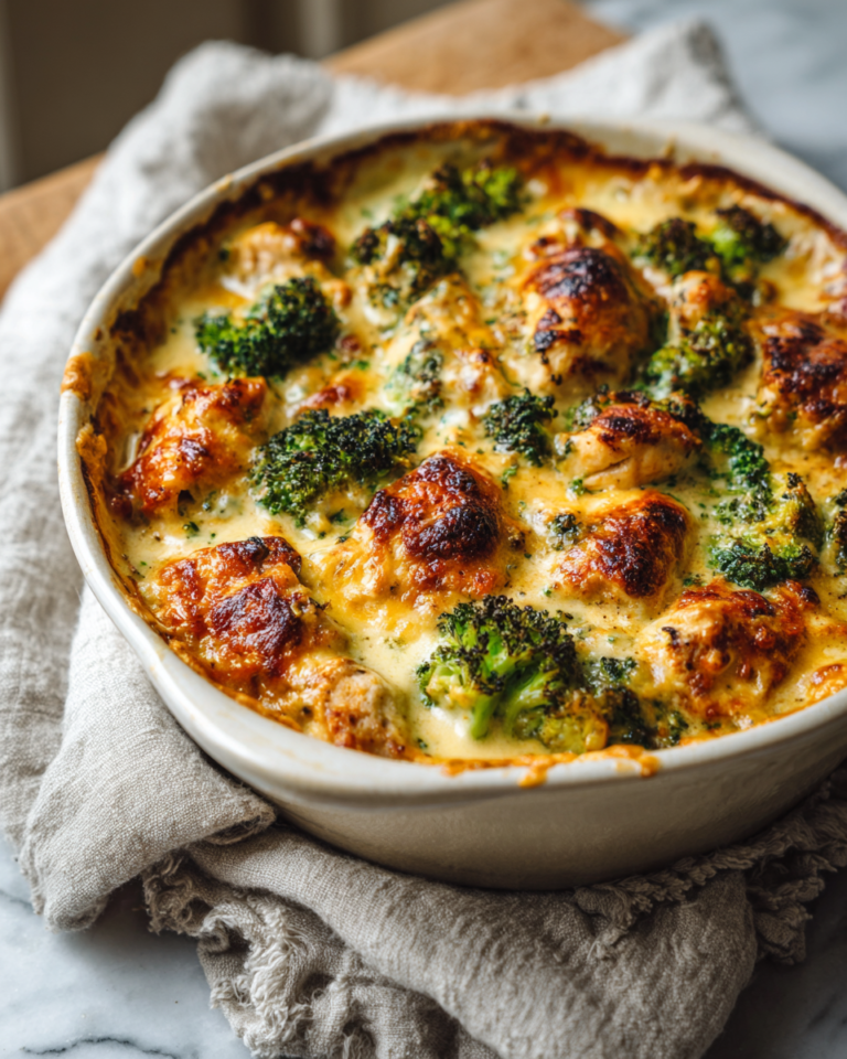 Irresistible Honey Mustard Chicken and Broccoli Bake Recipe - Featured Image