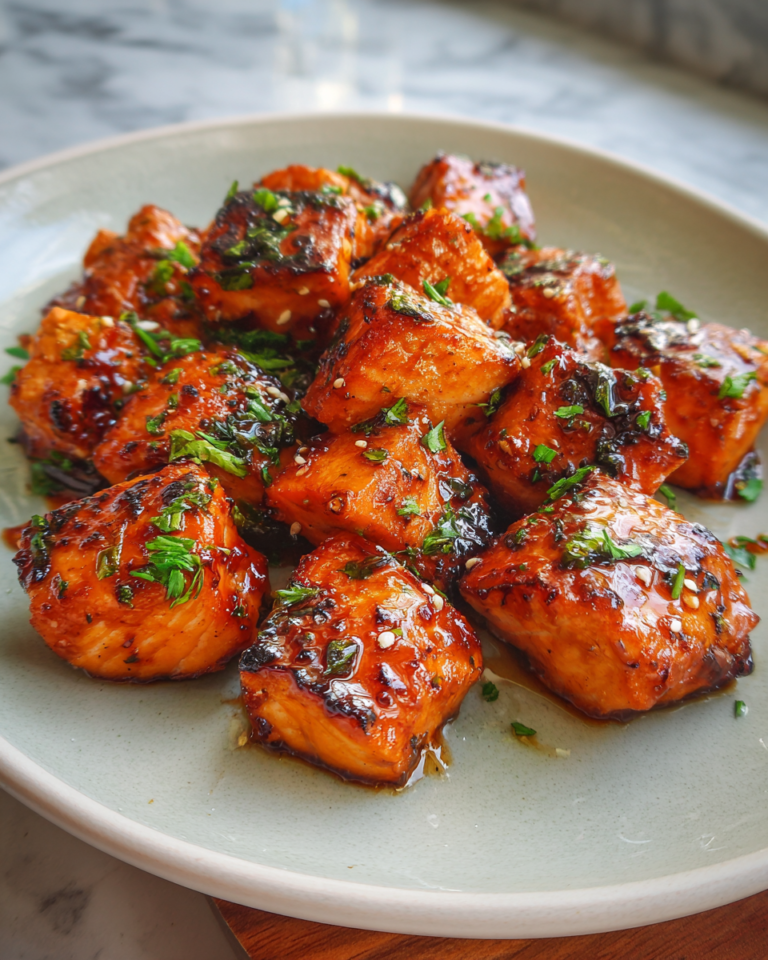 Irresistible Honey Sriracha Glazed Salmon Bites You Need to Try - Featured Image