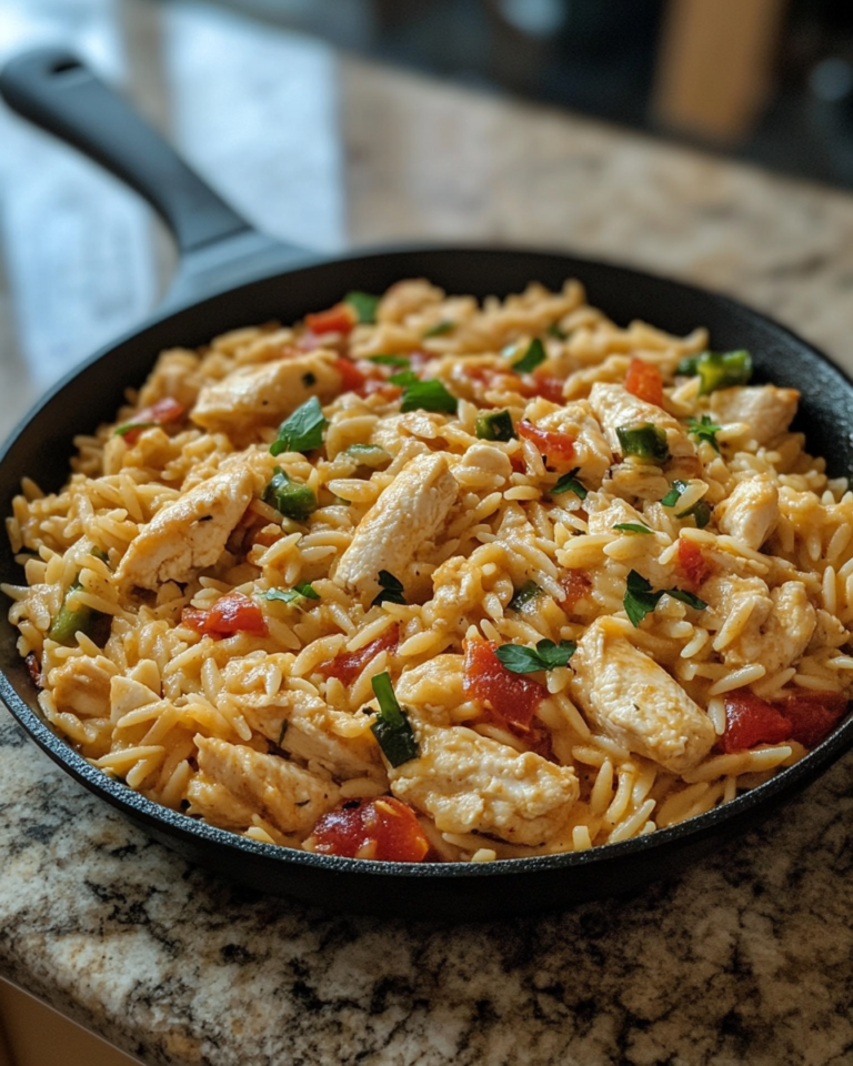 Spice Up Dinner with Jalapeño Popper Chicken Orzo Skillet - Featured Image