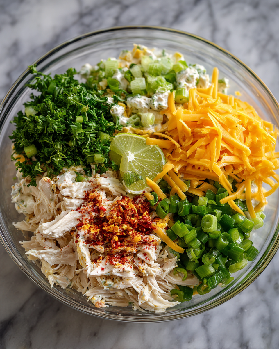 Ingredients for Spice Up Your Lunch with This Irresistible Jalapeño Popper Chicken Salad