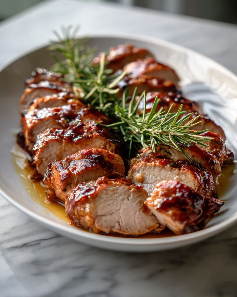 Sweet and Savory Maple Dijon Glazed Pork Tenderloin Recipe - Featured Image