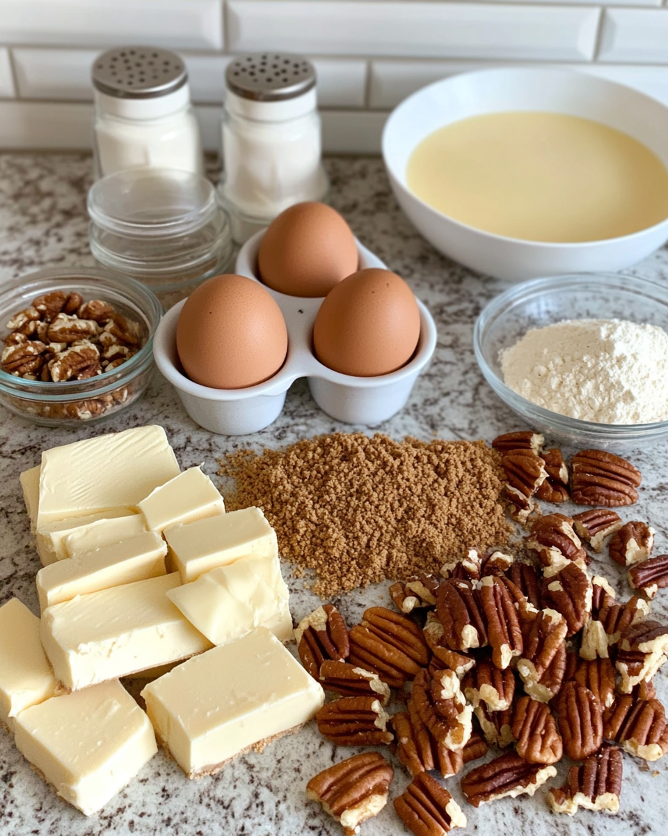 Ingredients for Irresistibly Creamy Maple Pecan Cheesecake Bars You Need to Try
