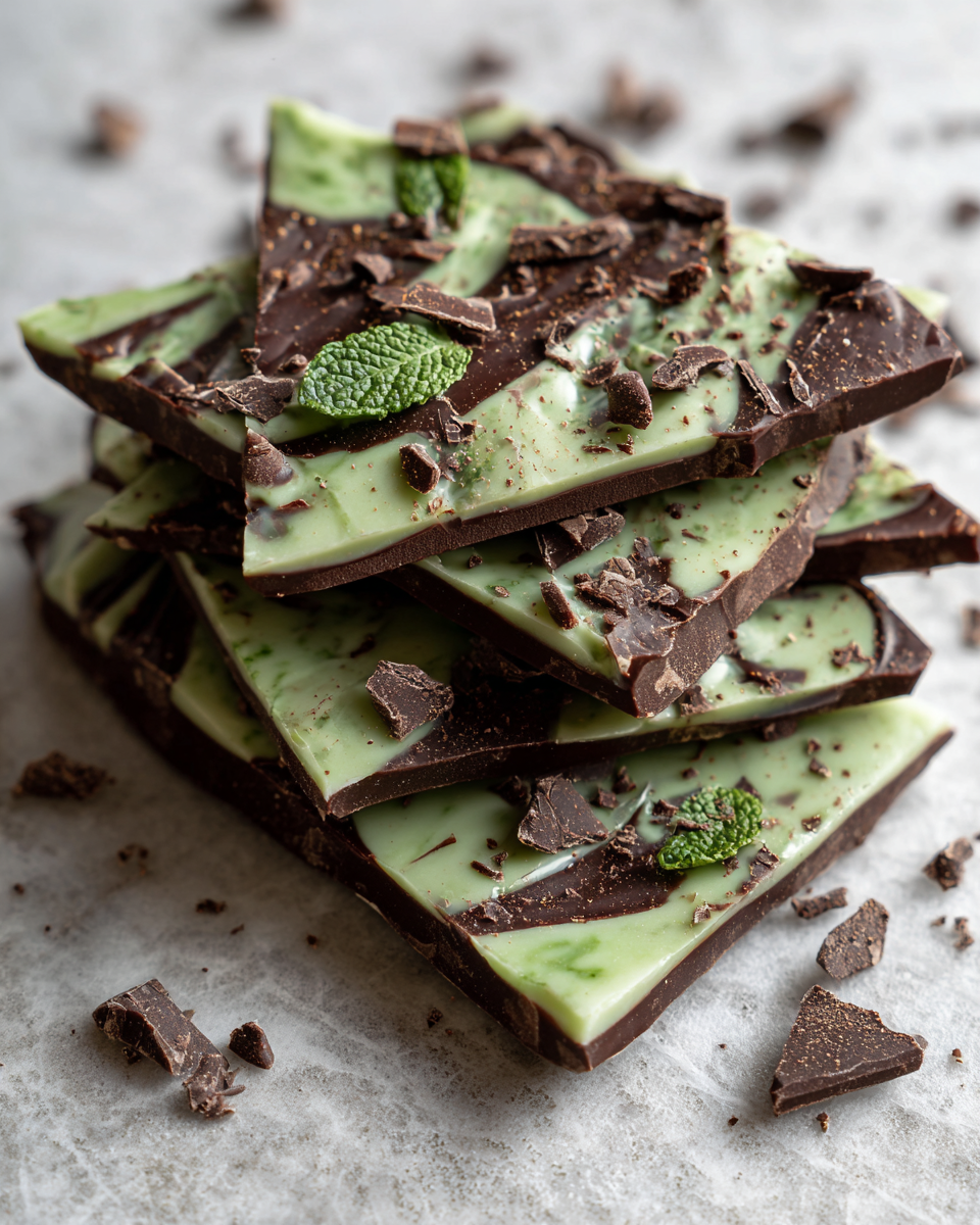 Final dish - Irresistible Mint Chocolate Chip Fudge Bark Recipe You Need to Try