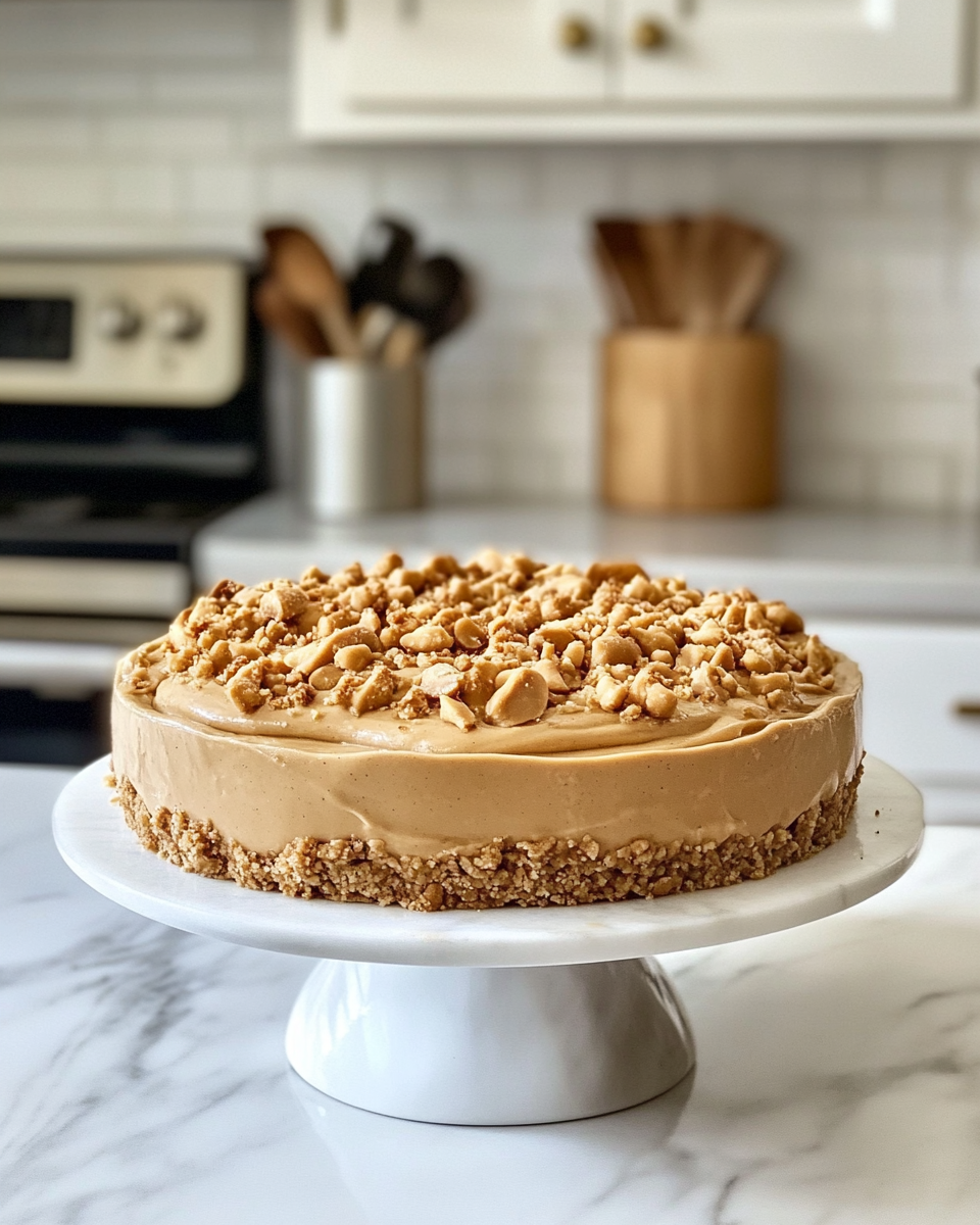 Final dish - Irresistible No-Bake Peanut Butter Crunch Pie Recipe You Need to Try